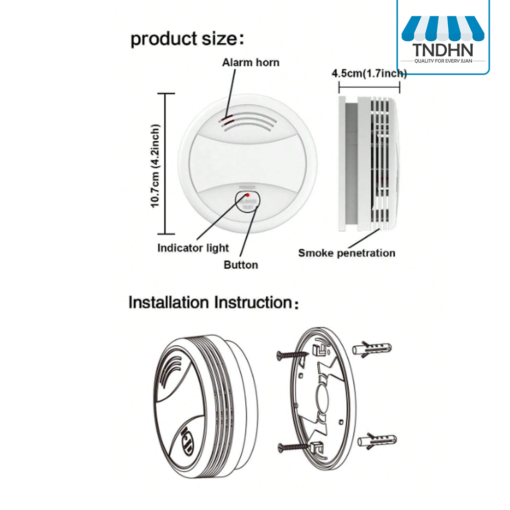 Photoelectric Smoke Alarm (Smart Home / WiFi) by VLT PRO